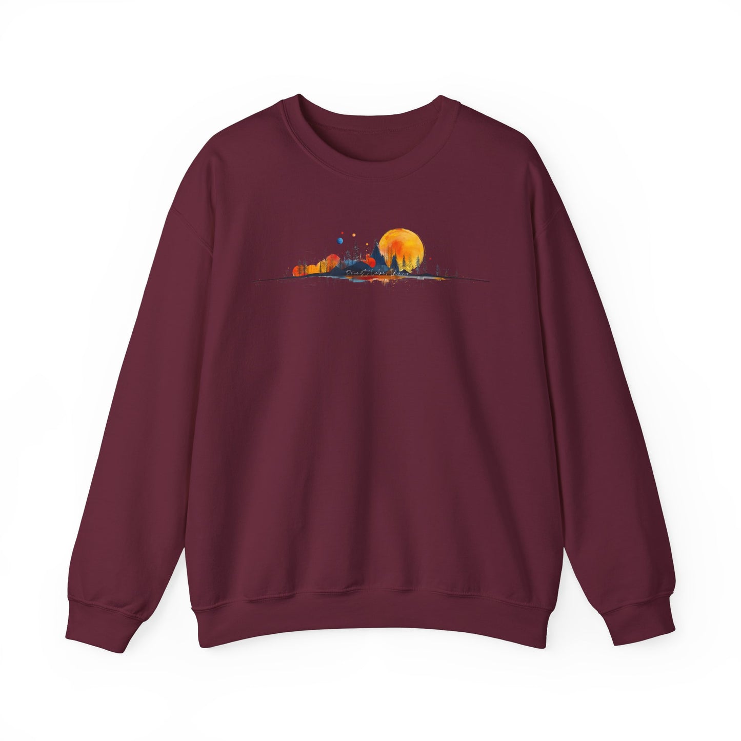 Priest Lake Geometry 4 Heavy Blend™ Crewneck Sweatshirt