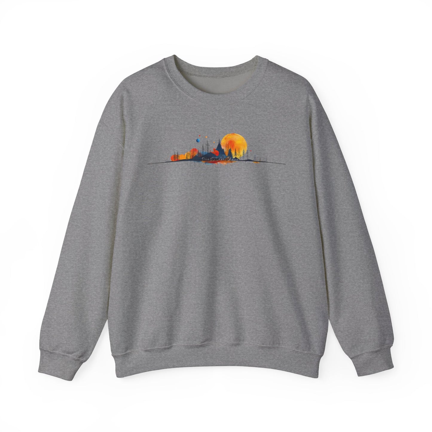 Priest Lake Geometry 4 Heavy Blend™ Crewneck Sweatshirt