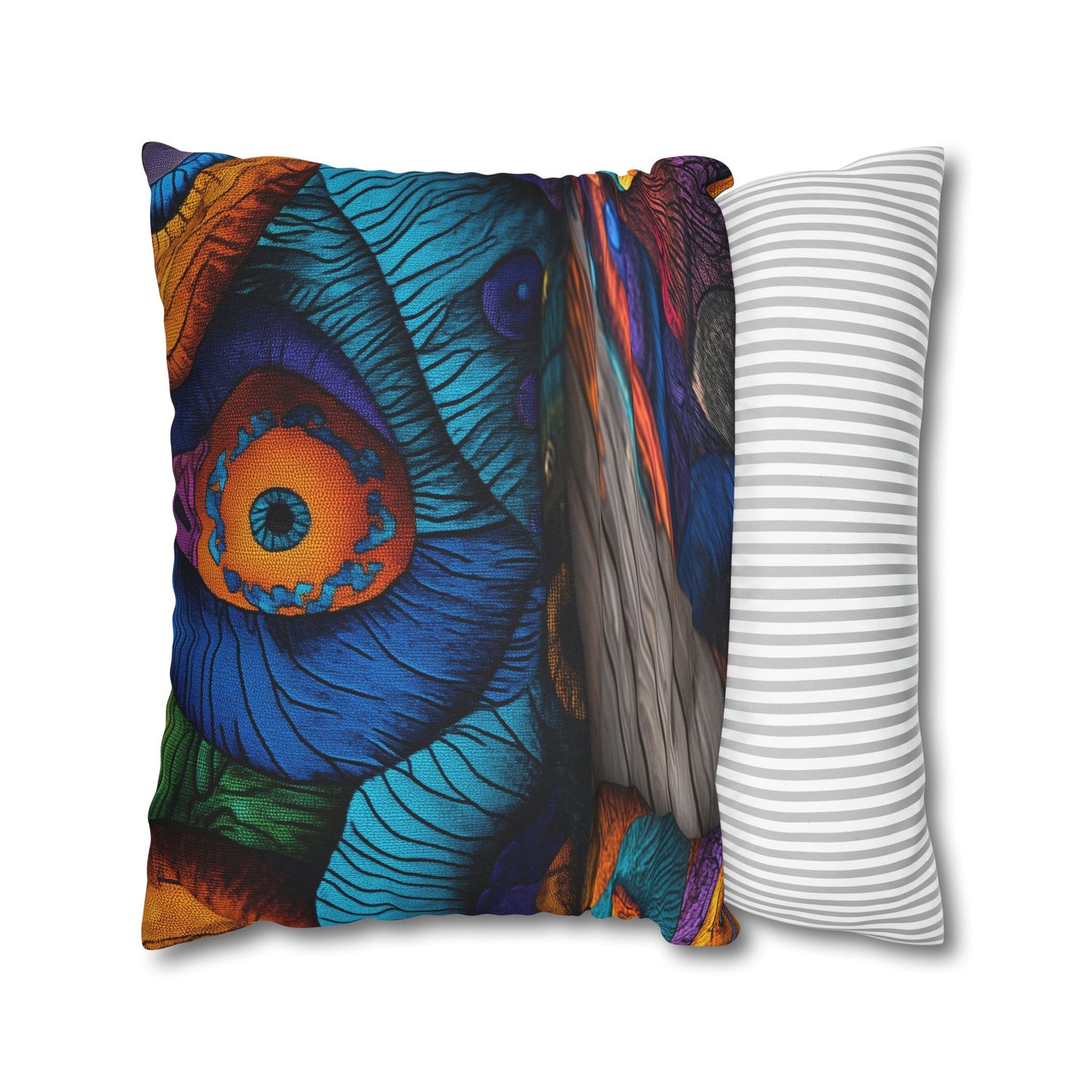 Kaleidoscopic Visions- Square Polyester Pillowcase