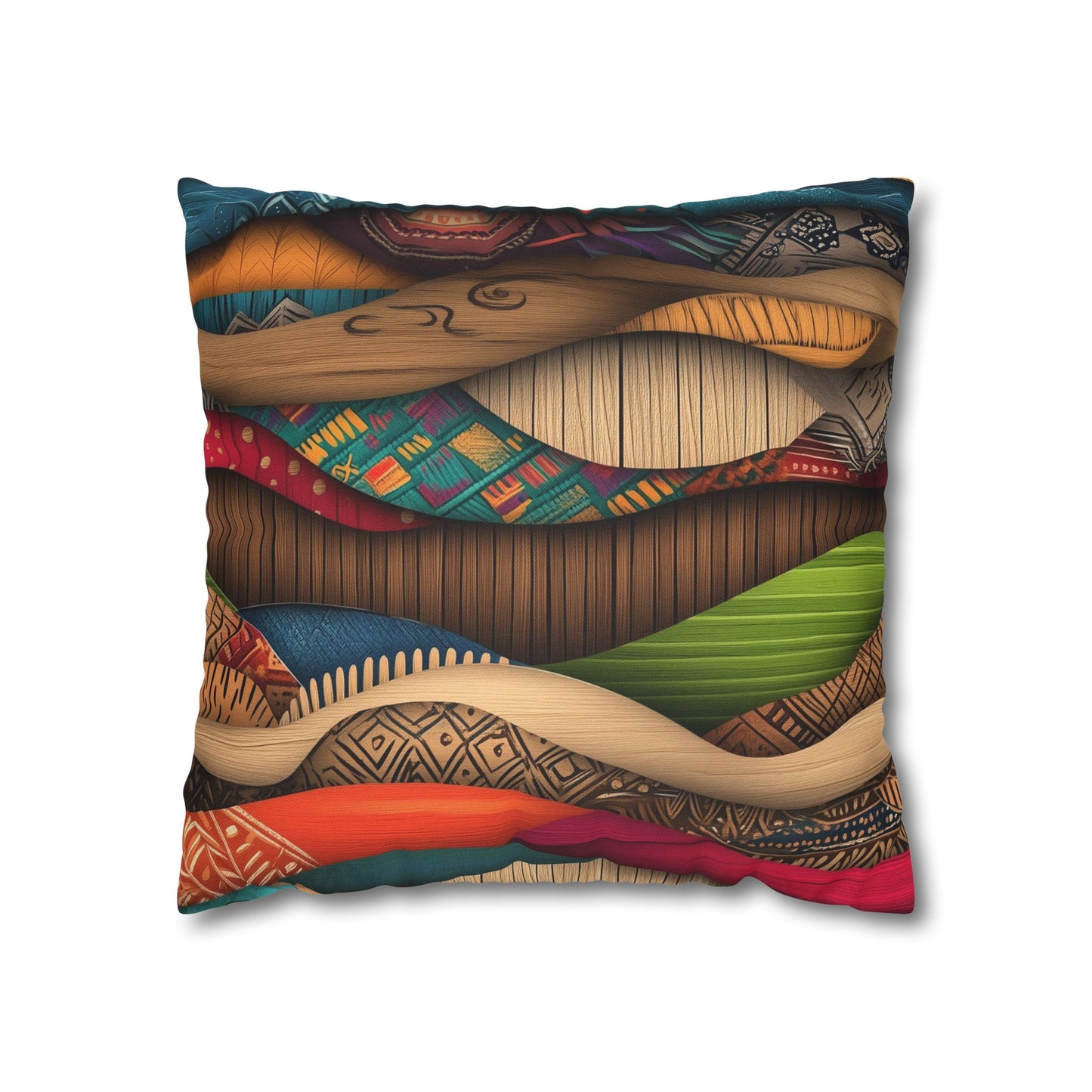 Rippling Cultures - Square Polyester Pillowcase