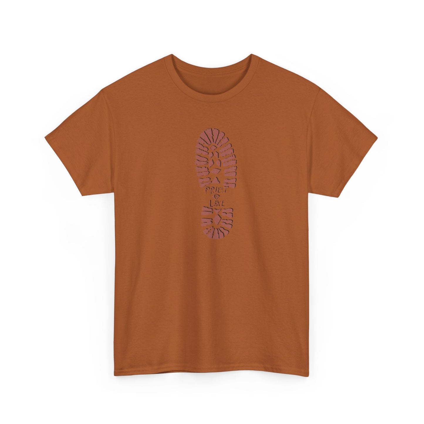 Classic 1990’s Priest Lake Boot Print Unisex Heavy Cotton Tee