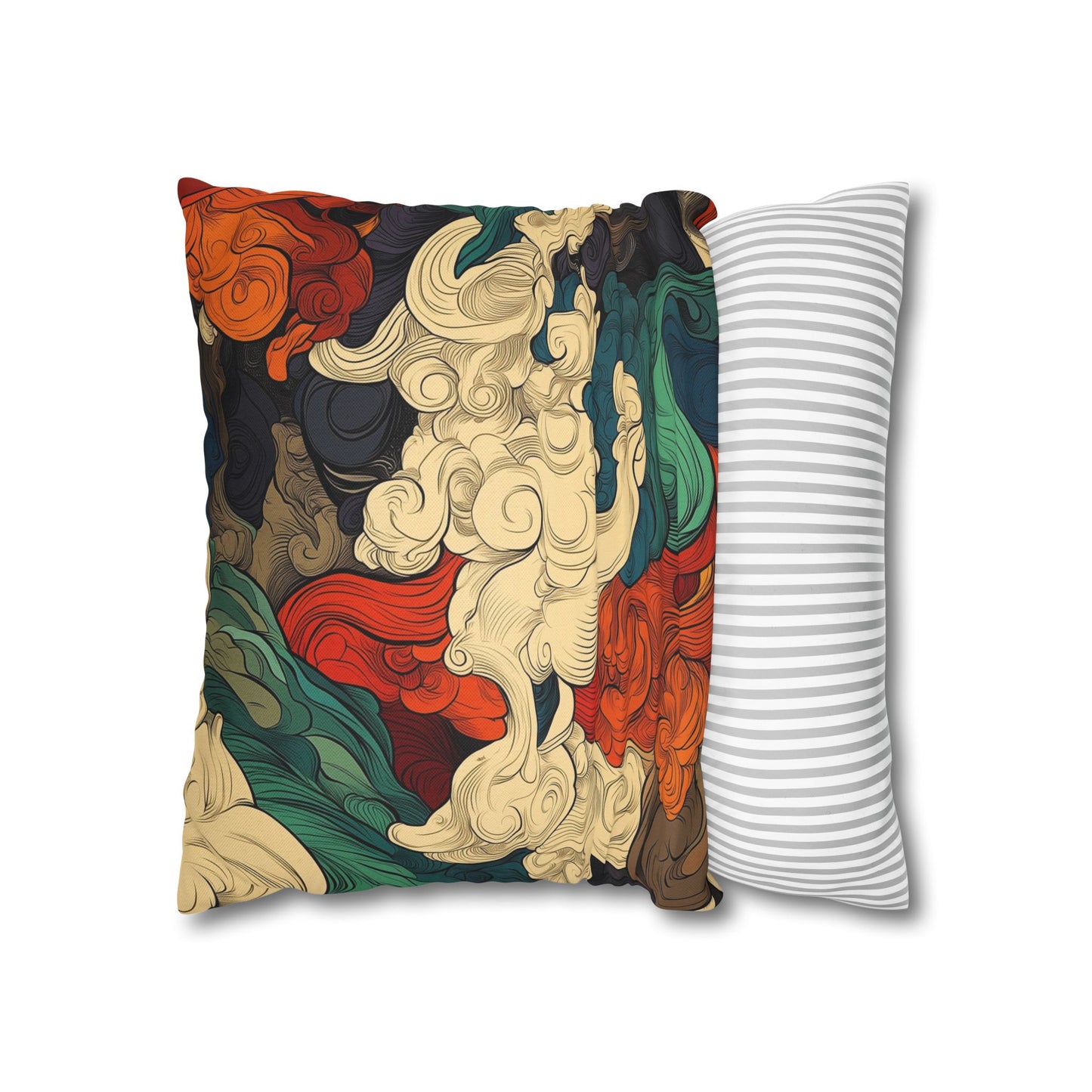 Turbulent Dreams - Square Polyester Pillowcase