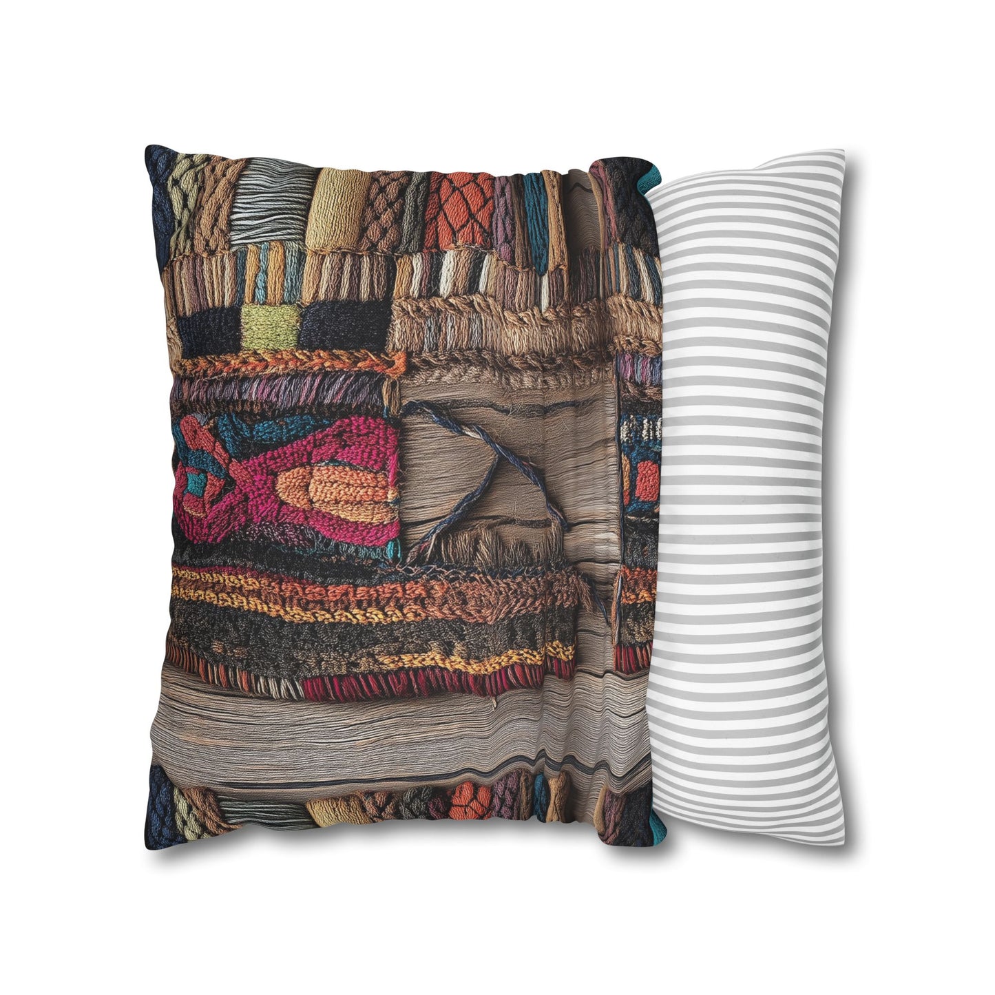 Woven Wonders - Square Polyester Pillowcase