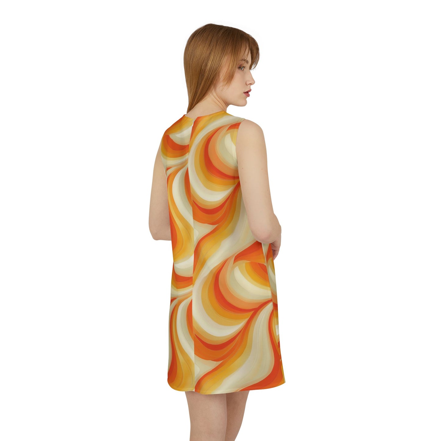 Orangesicle 2 A-line Sleeveless Dress