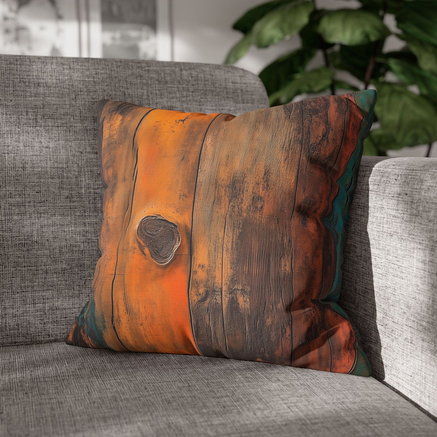 Vibrant Decay - Square Polyester Pillowcase