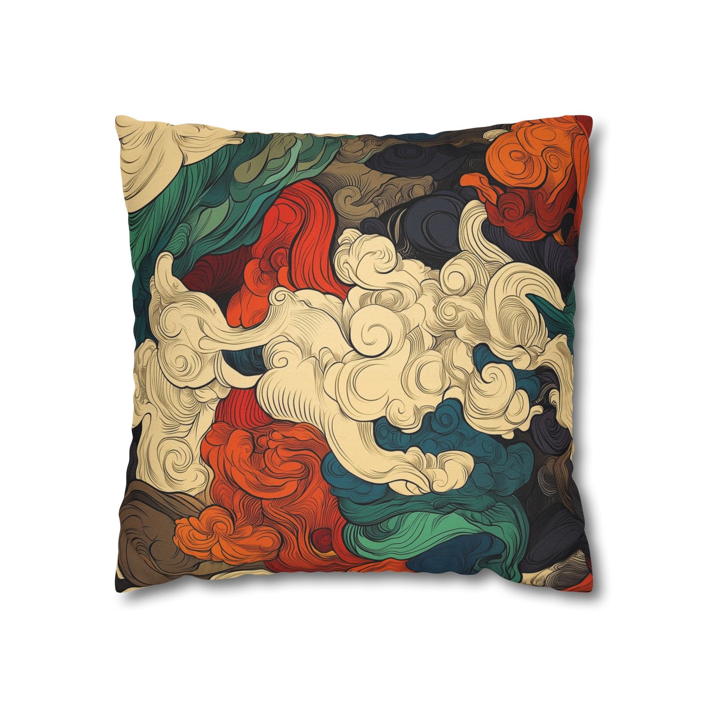 Turbulent Dreams - Square Polyester Pillowcase