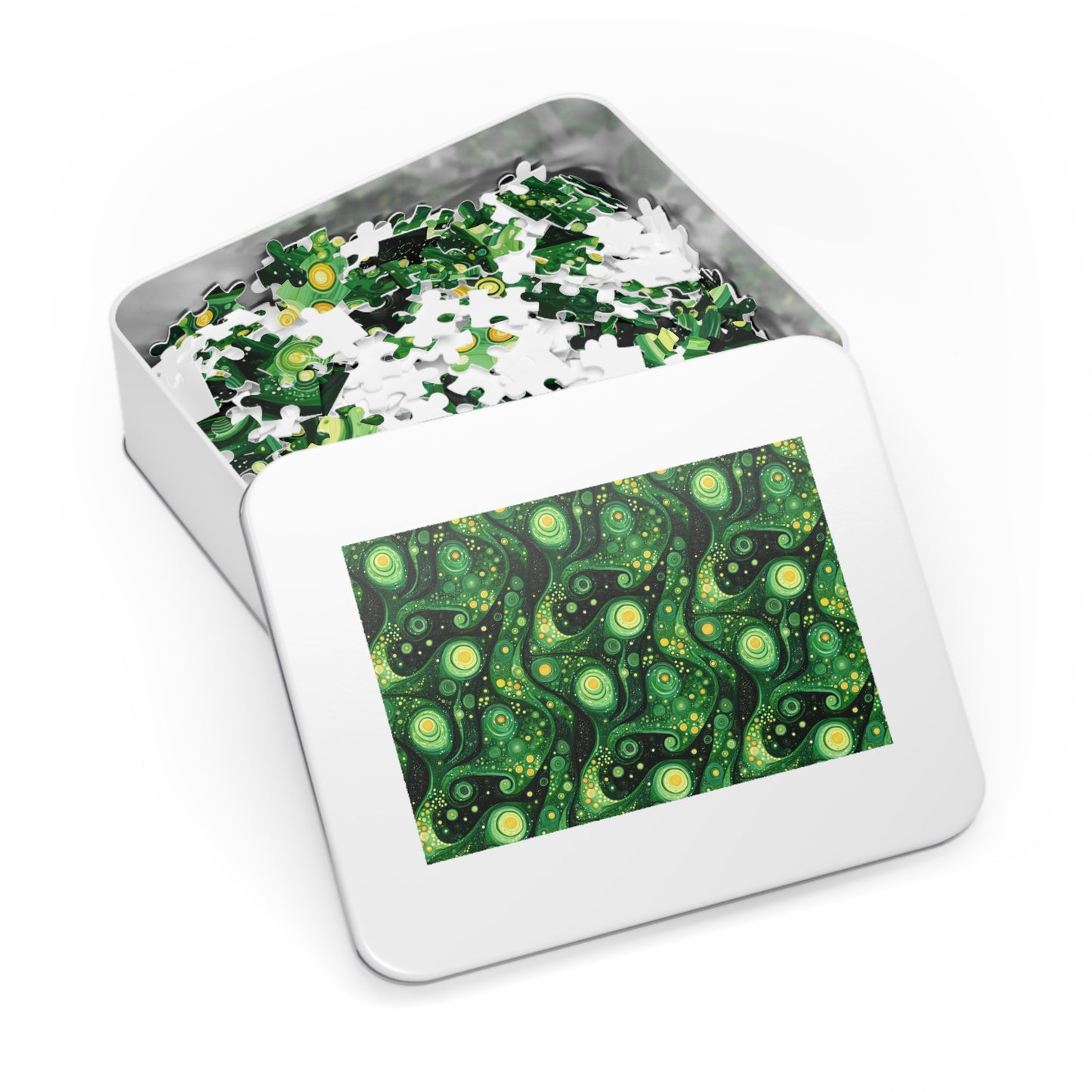 Green Swirlino Jigsaw Puzzle 13