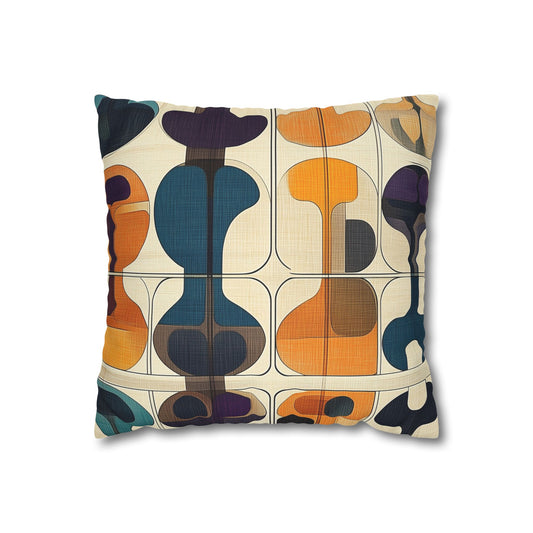 Geometric Jazz- Square Polyester Pillowcase