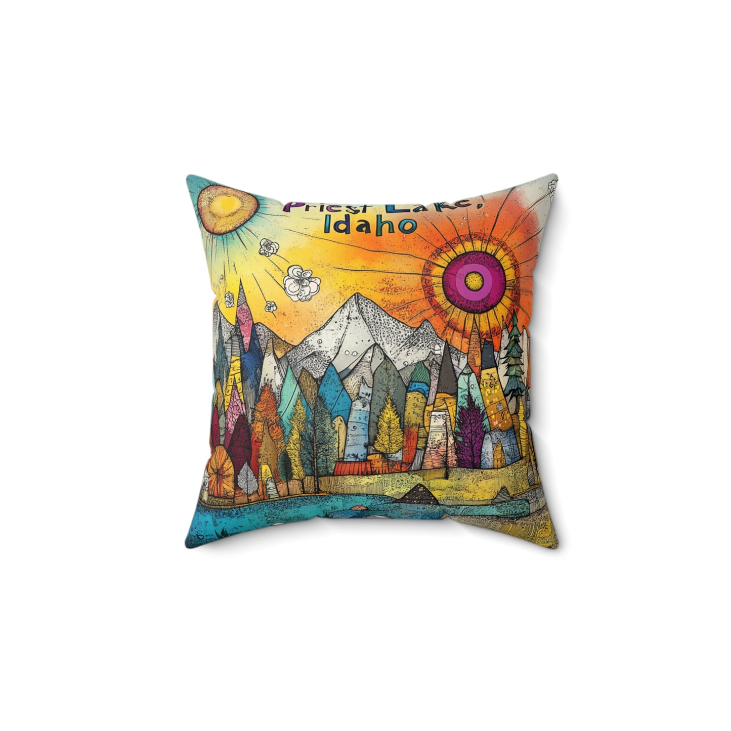 Sun Splash 1 Polyester Pillow