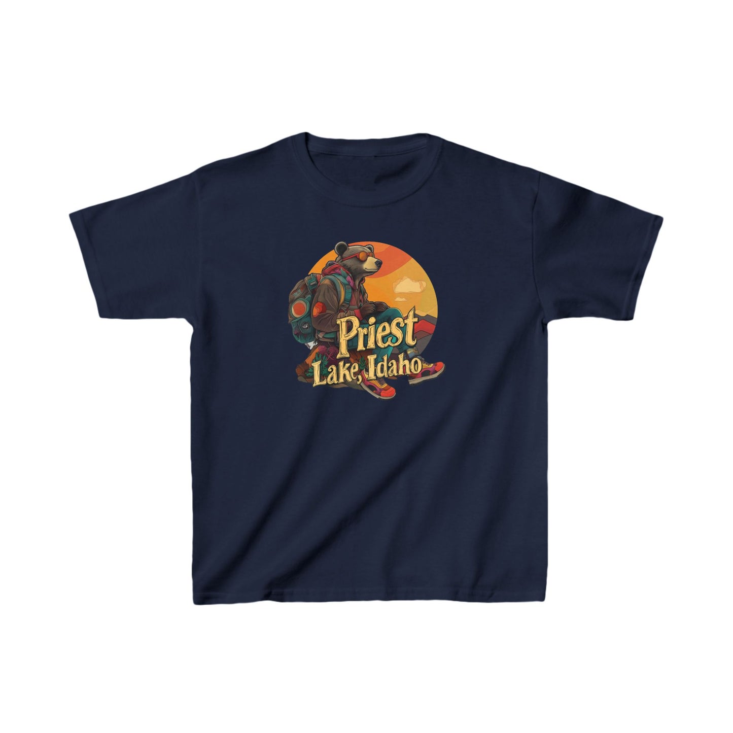 Hiker Bear 1 Kids T-shirt