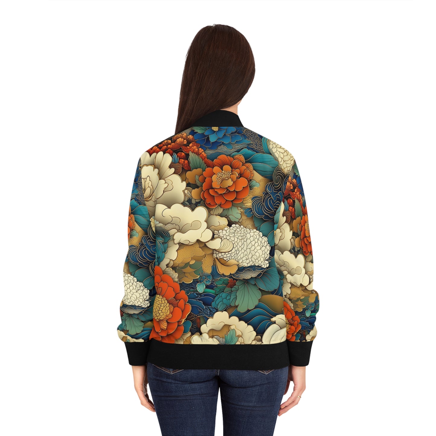 Blustery Floral Bomber