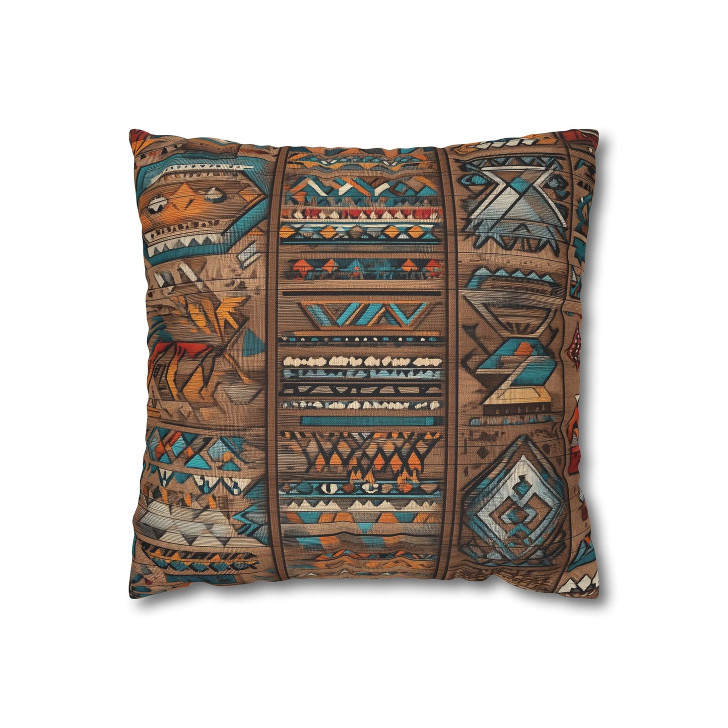 Indigenous Tapestry - Square Polyester Pillowcase