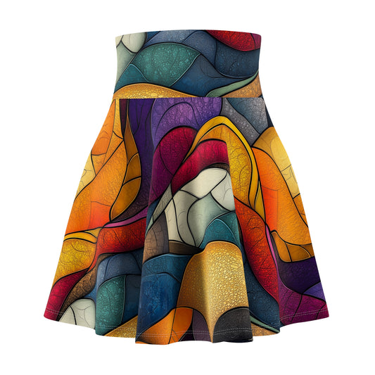 Vibrant Veins Skater Skirt