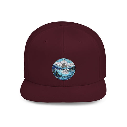 Blue Chimney Rock Flat Bill Snapback