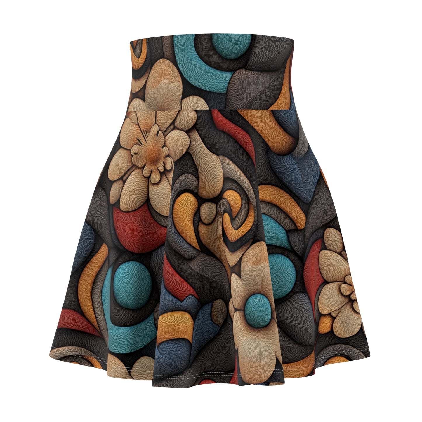 Organic Swirls - Skater Skirt