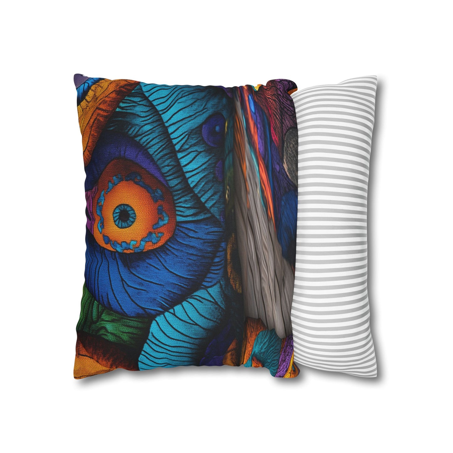 Kaleidoscopic Visions- Square Polyester Pillowcase