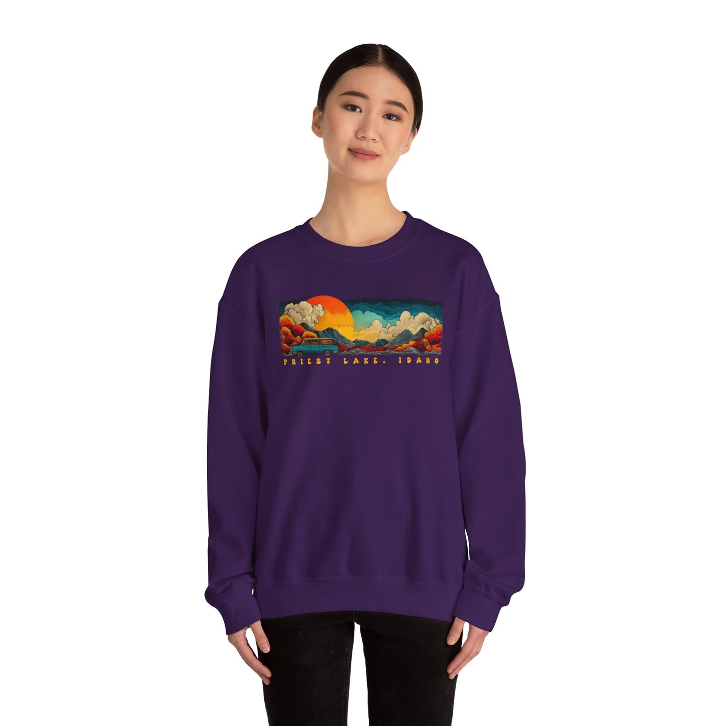 Priest Lake Vacation Crewneck Sweatshirt