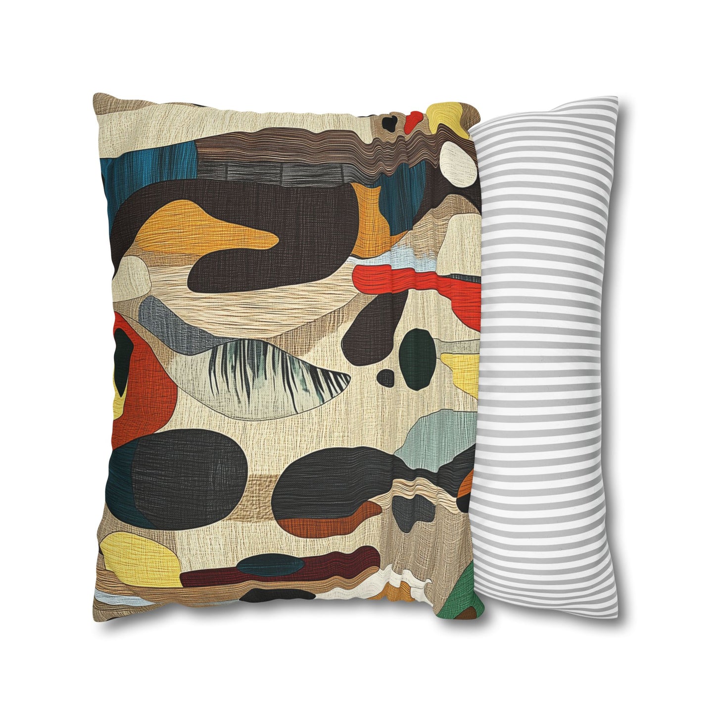 Organic Rhythms - Square Polyester Pillowcase