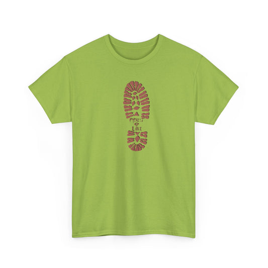 Classic 1990’s Priest Lake Boot Print Unisex Heavy Cotton Tee