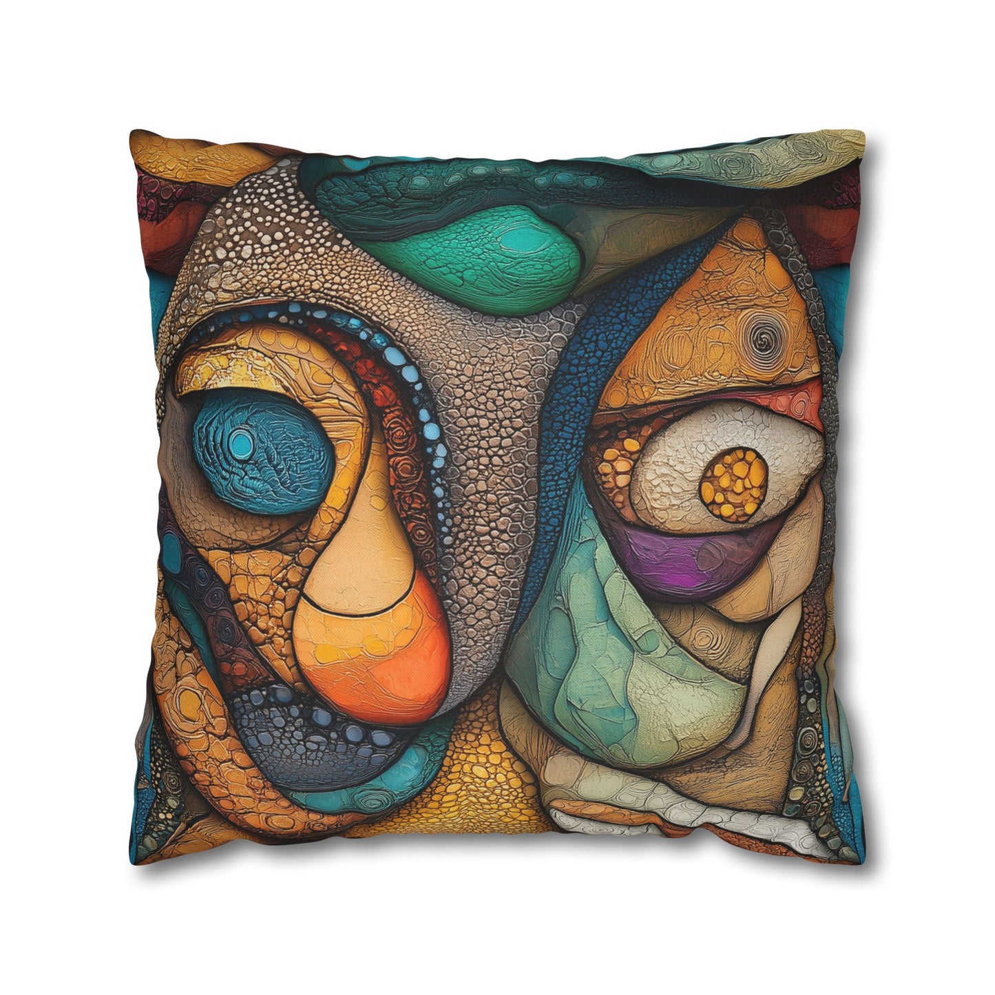 Swirling Depths - Square Polyester Pillowcase