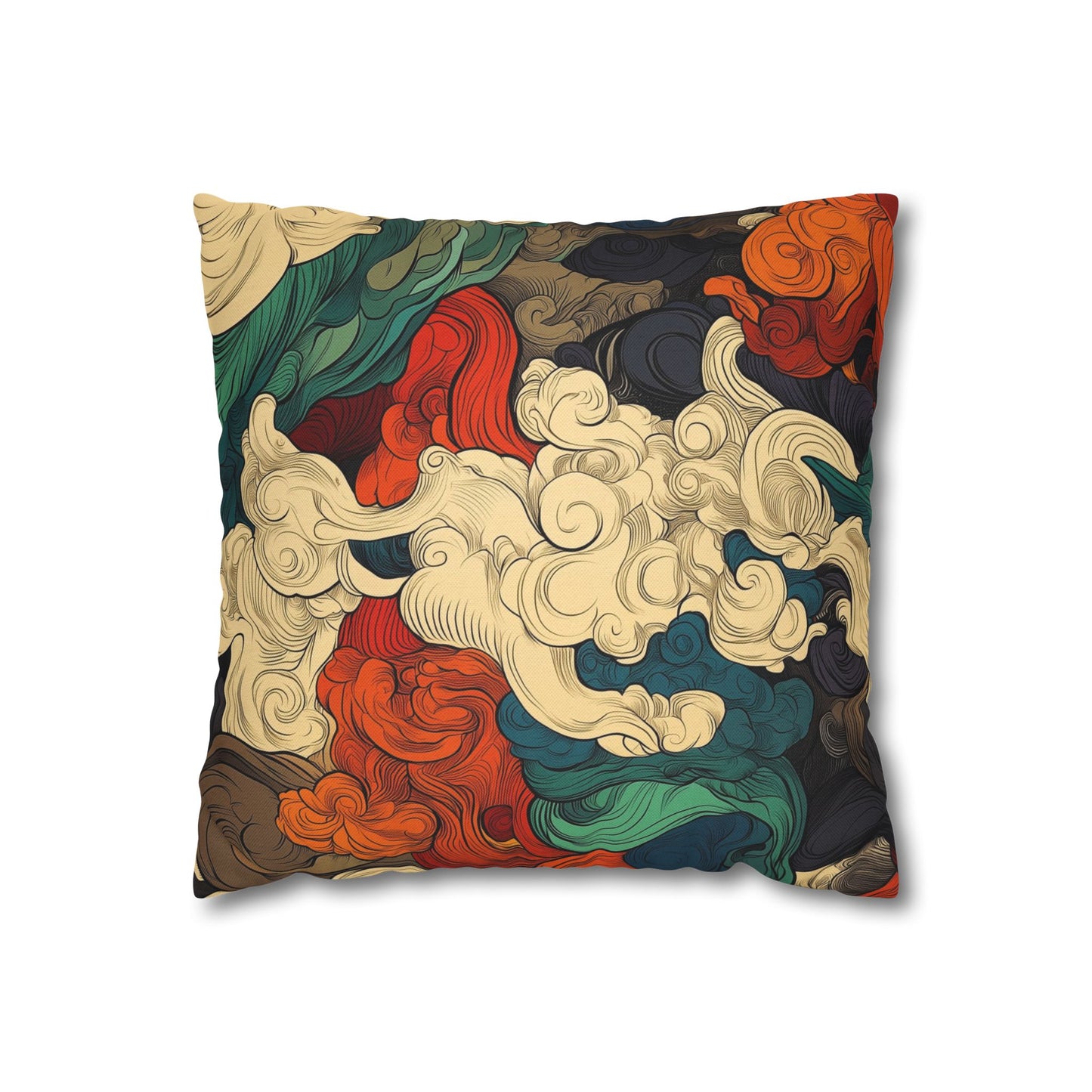 Turbulent Dreams - Square Polyester Pillowcase