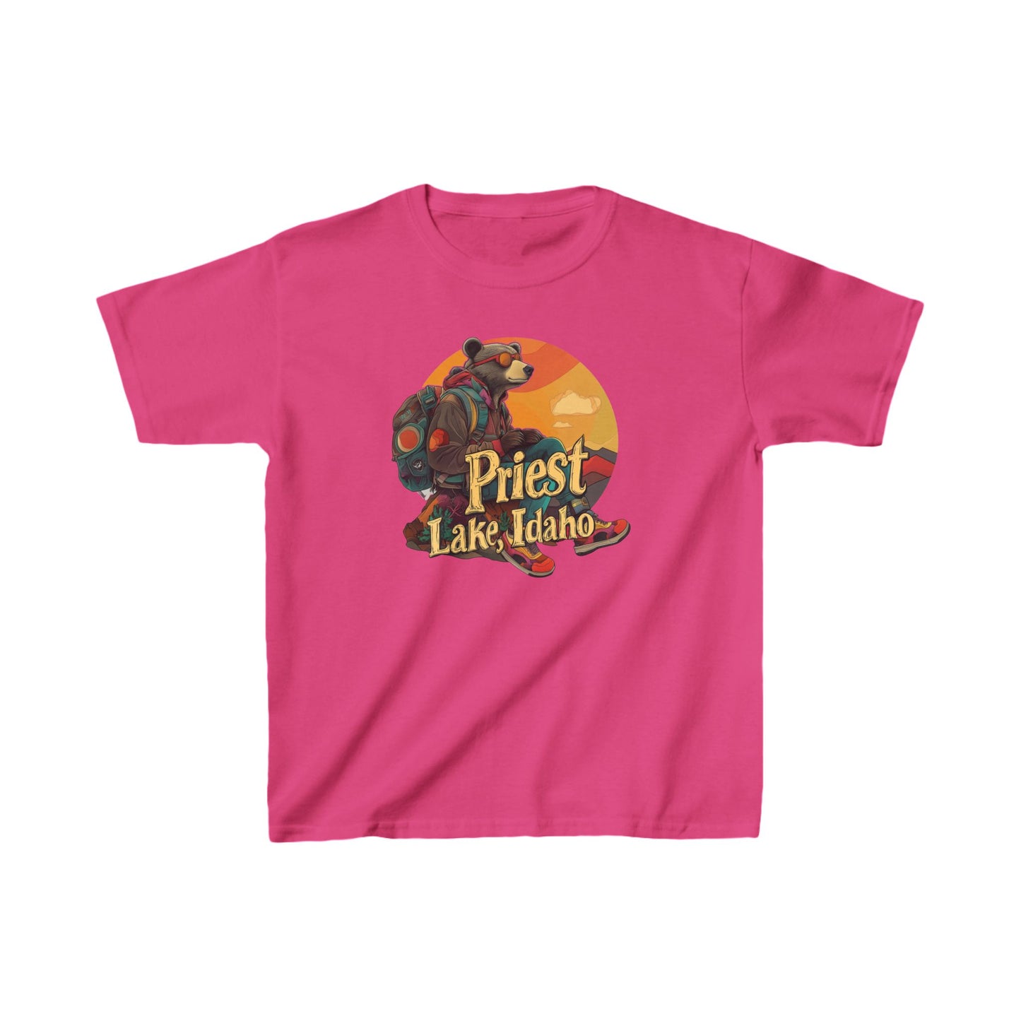 Hiker Bear 1 Kids T-shirt