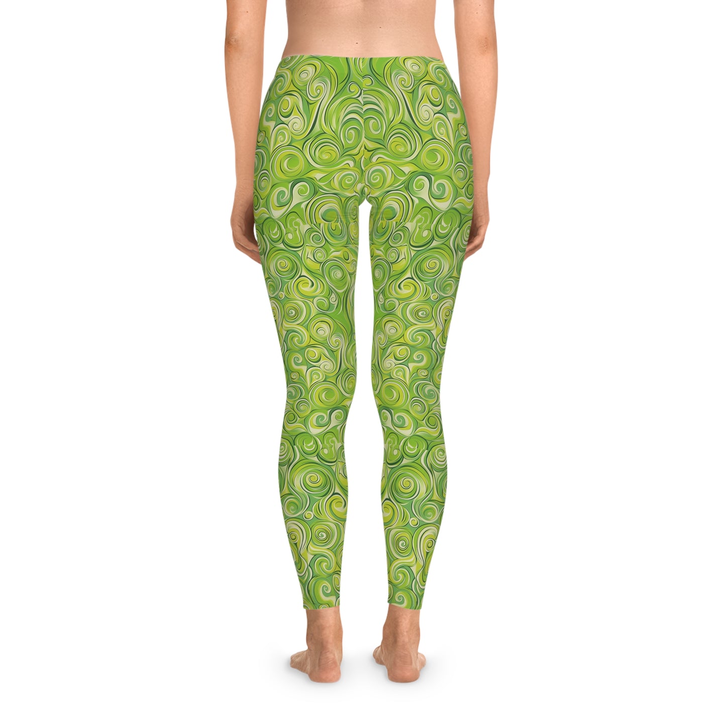 Lake57 Swirloni Green Stretchy Leggings