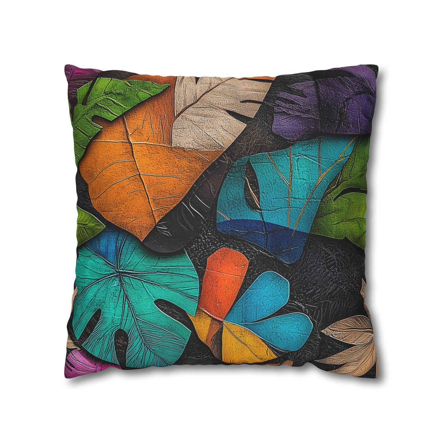 Tropical Vibrancy- Square Polyester Pillowcase