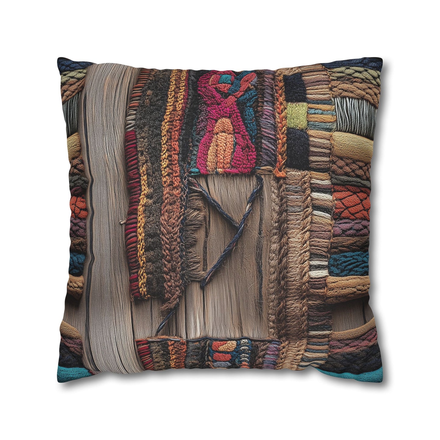 Woven Wonders - Square Polyester Pillowcase