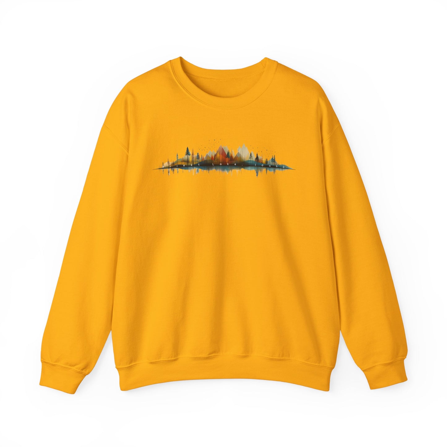 Priest Lake Geometry 3 Heavy Blend™ Crewneck Sweatshirt