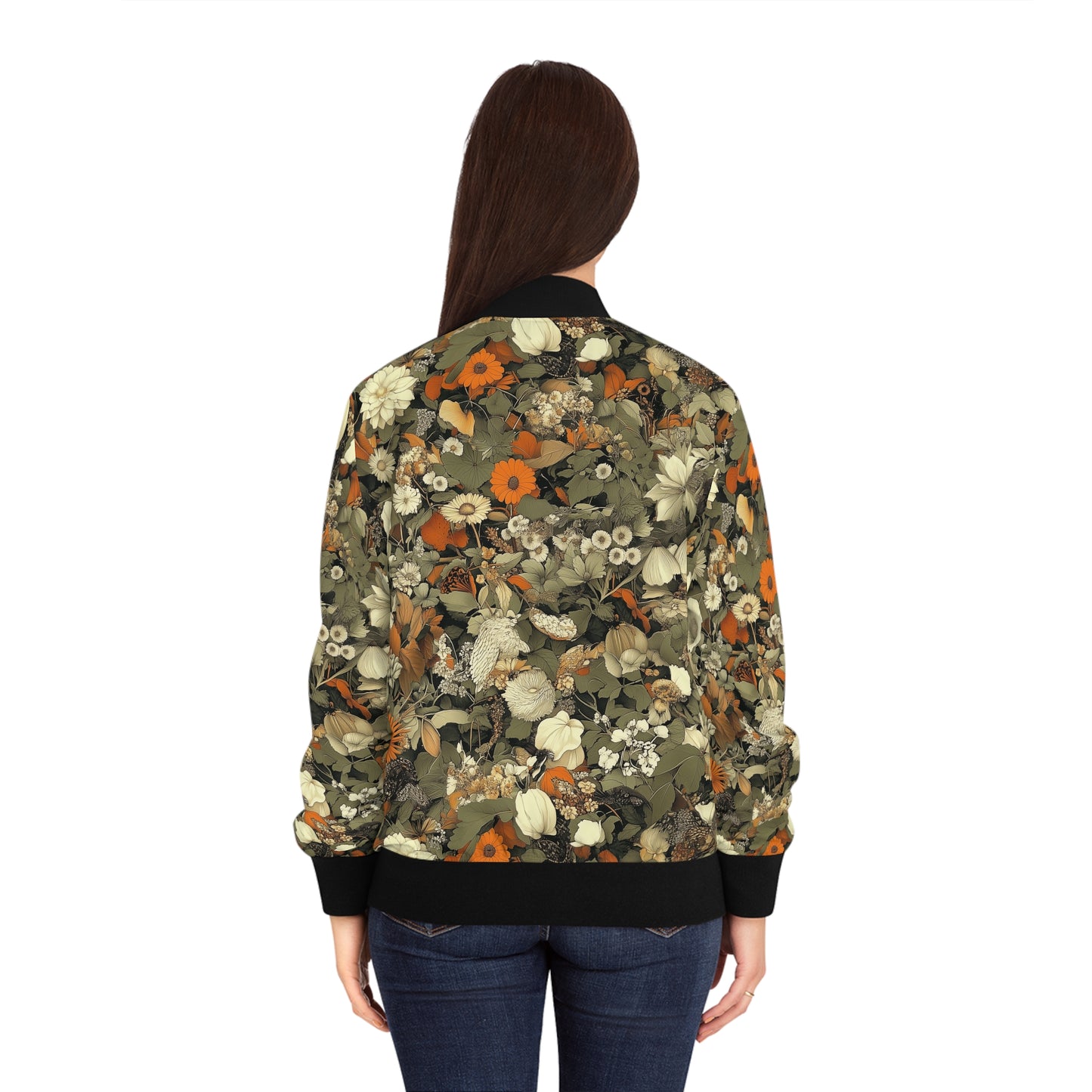 Subdued Floral Bomber