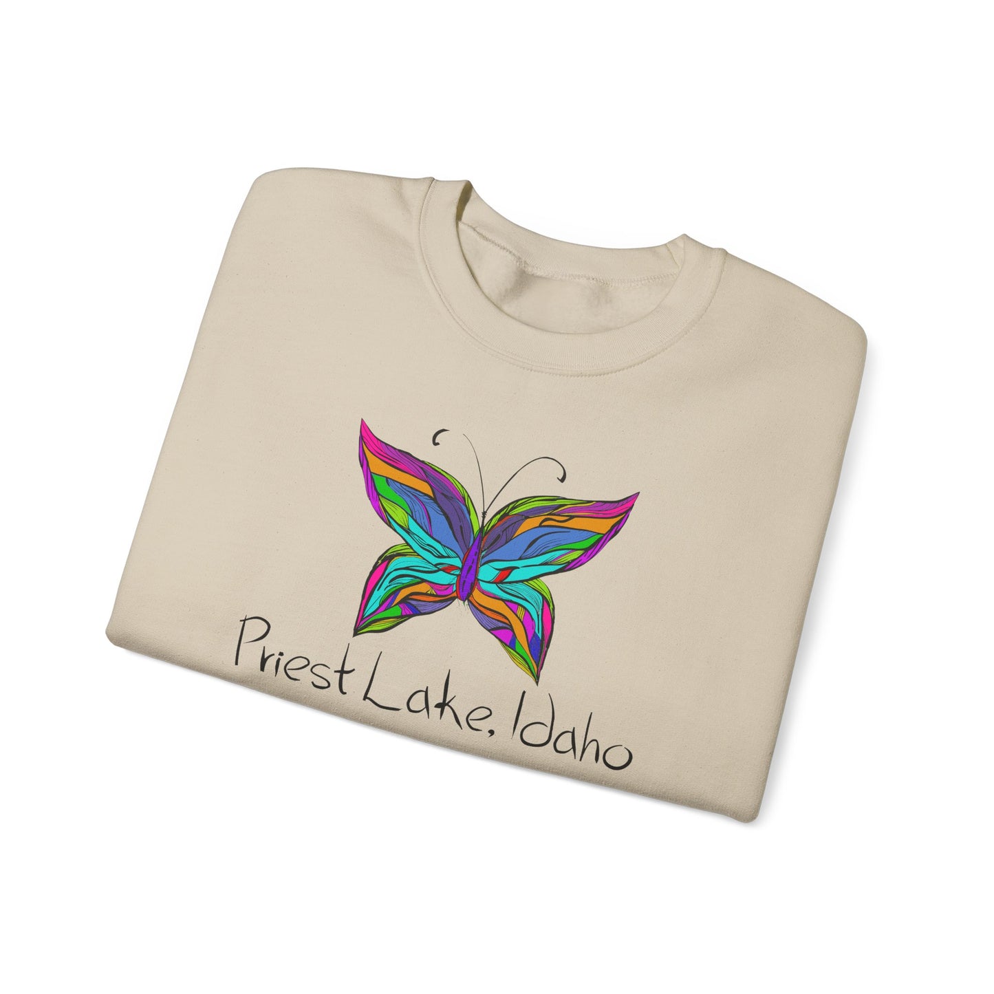 Priest Lake Butterfly Unisex Heavy Blend™ Crewneck Sweatshirt