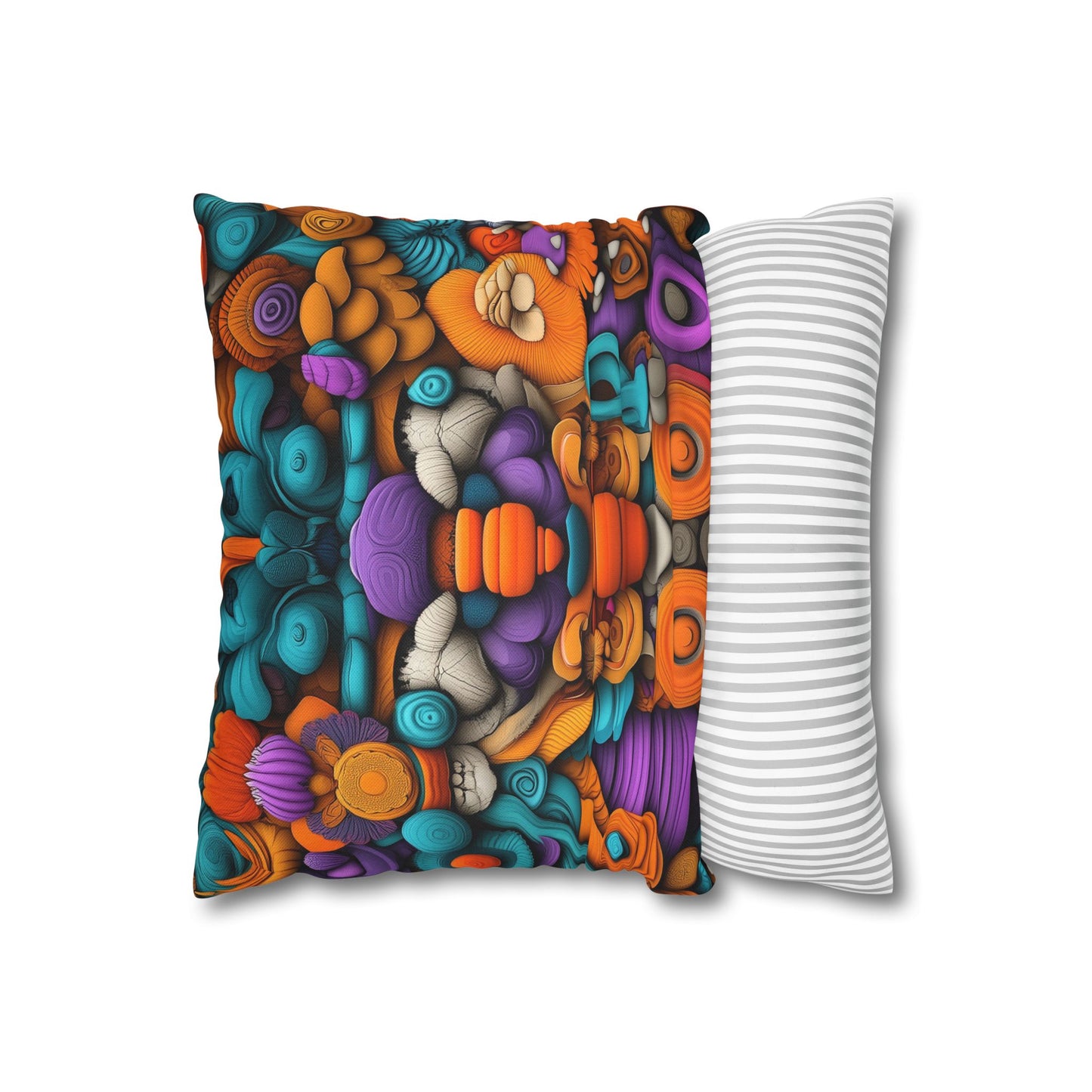 Chromatic Reverie- Square Polyester Pillowcase