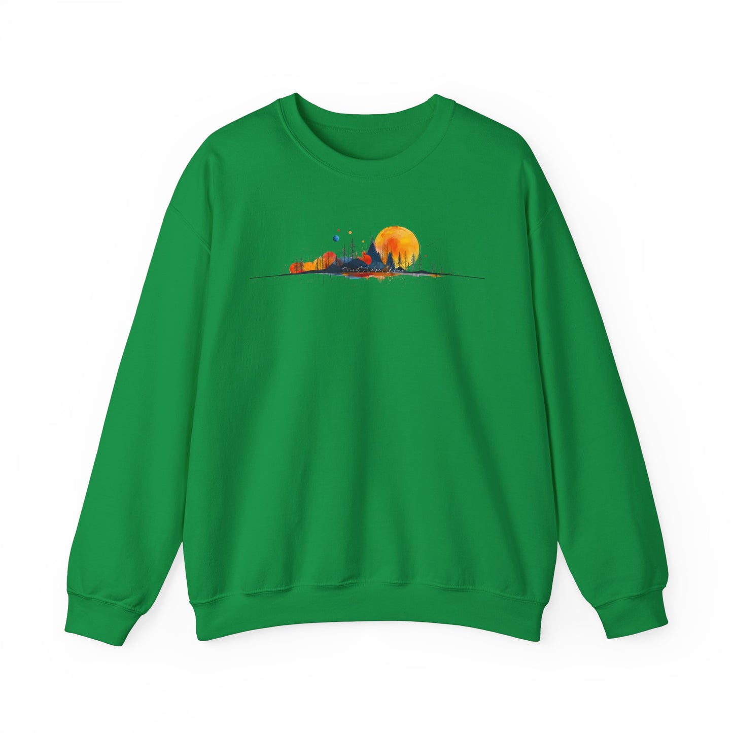 Priest Lake Geometry 4 Heavy Blend™ Crewneck Sweatshirt