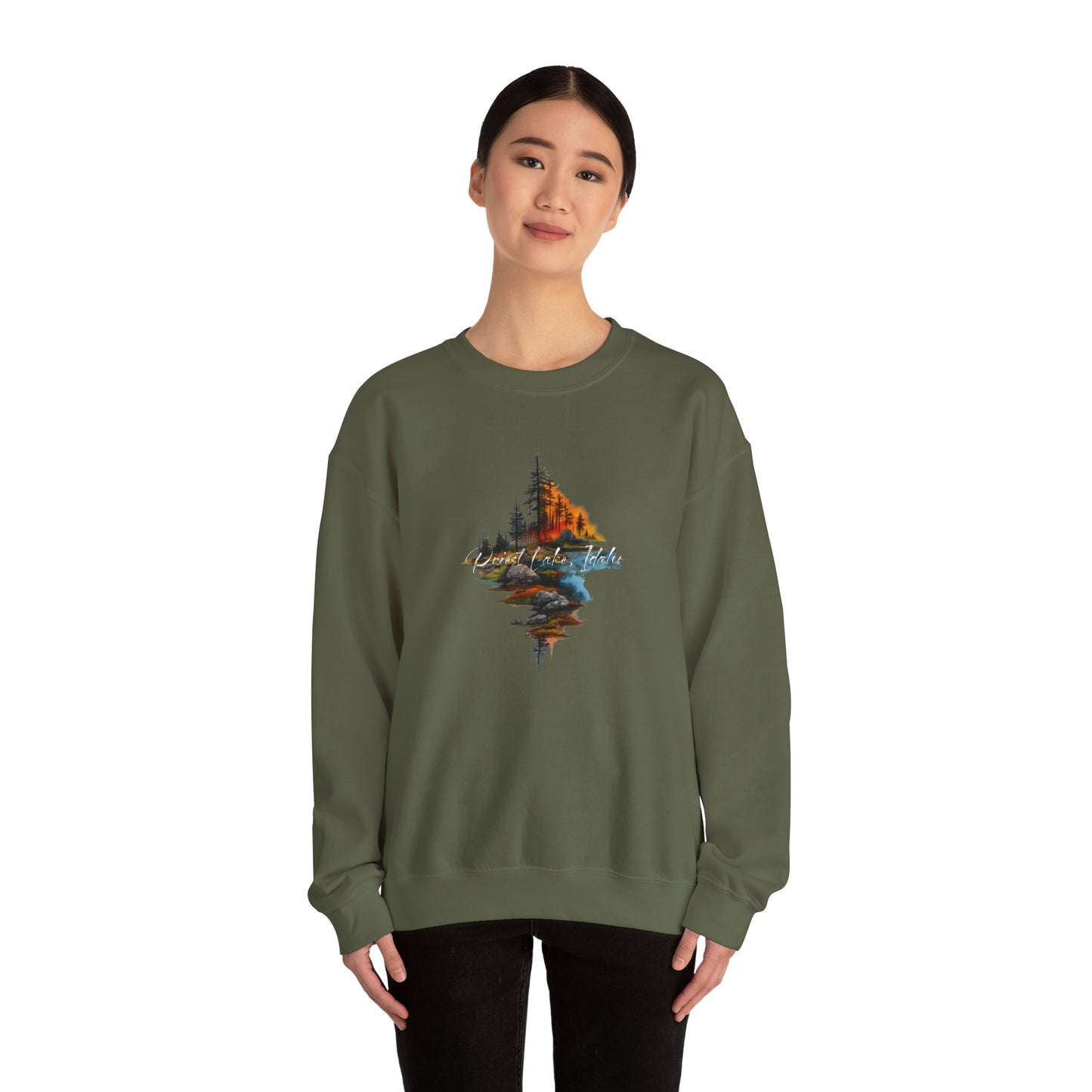 Priest Lake Point Heavy Blend™ Crewneck Sweatshirt