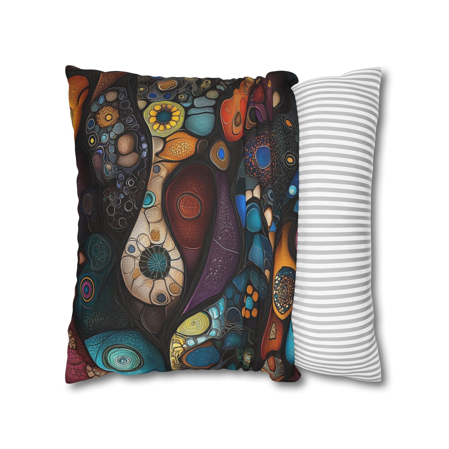 Cosmic Cells - Square Polyester Pillowcase