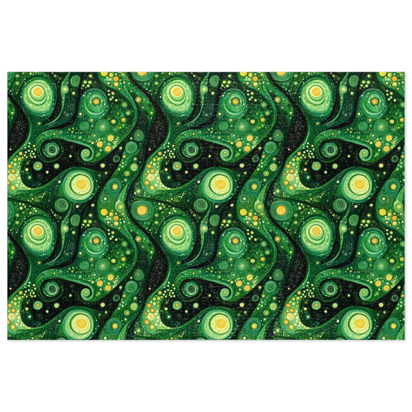 Green Swirlino Jigsaw Puzzle 13