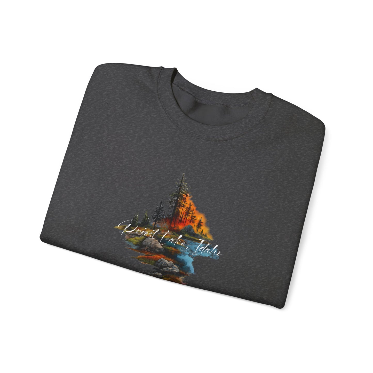 Priest Lake Point Heavy Blend™ Crewneck Sweatshirt