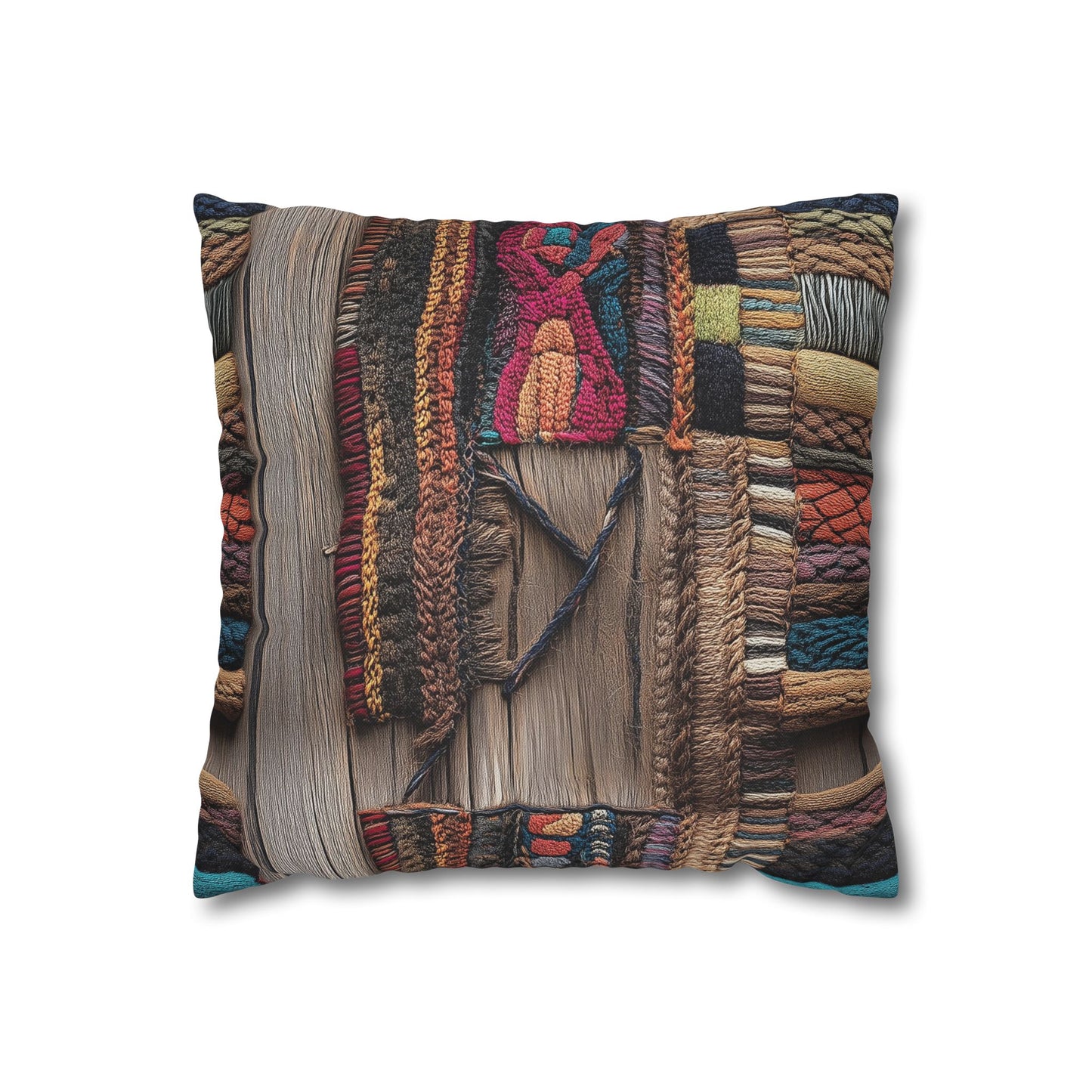 Woven Wonders - Square Polyester Pillowcase