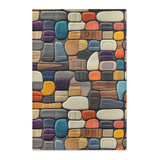 Colorful Mid-Century Area Rug - Modern Home Decor
