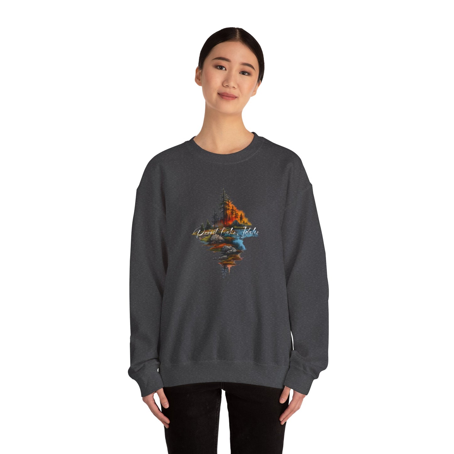 Priest Lake Point Heavy Blend™ Crewneck Sweatshirt