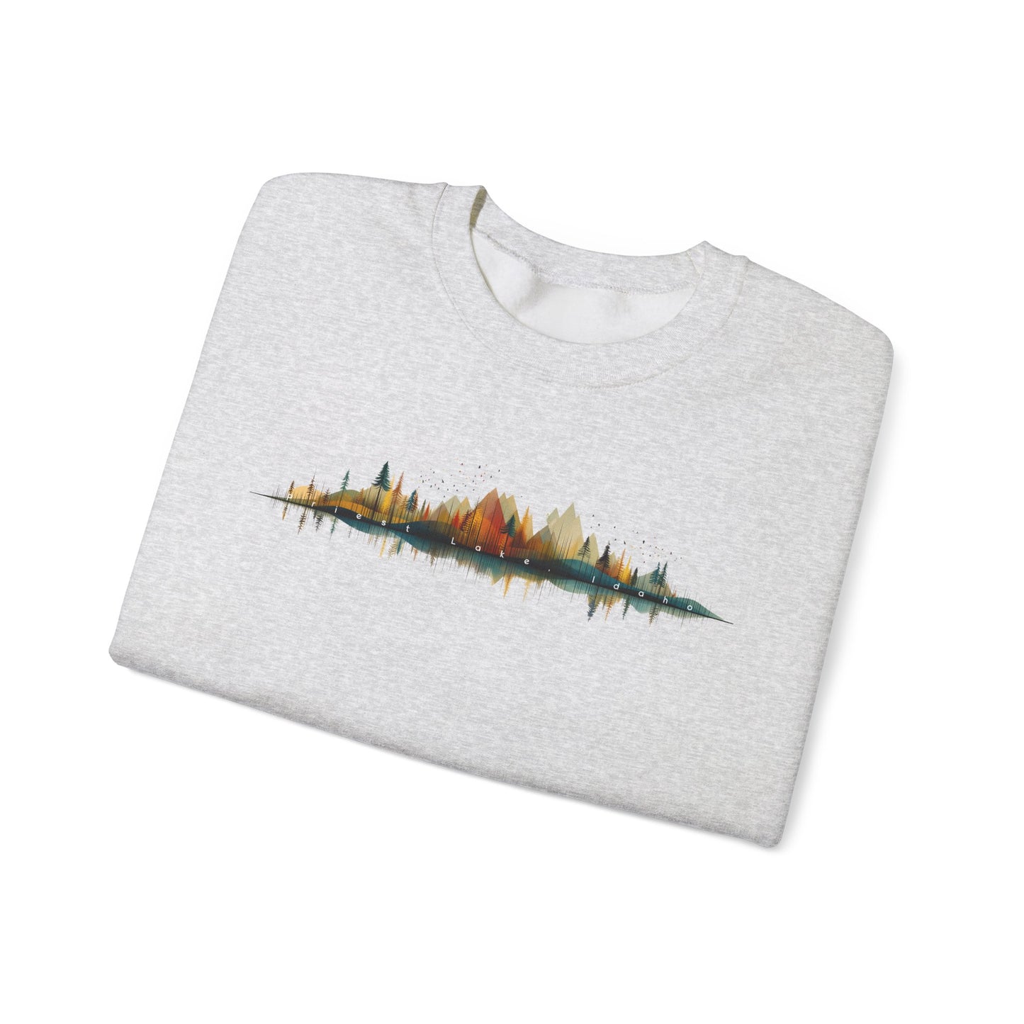 Priest Lake Geometry 3 Heavy Blend™ Crewneck Sweatshirt