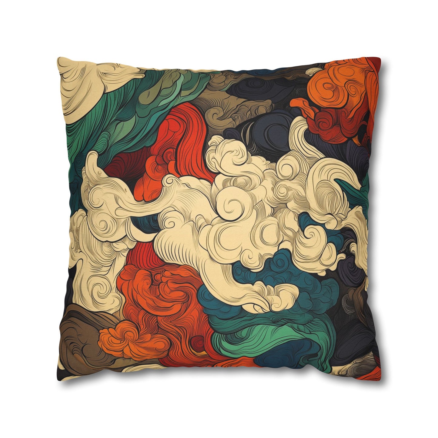 Turbulent Dreams - Square Polyester Pillowcase