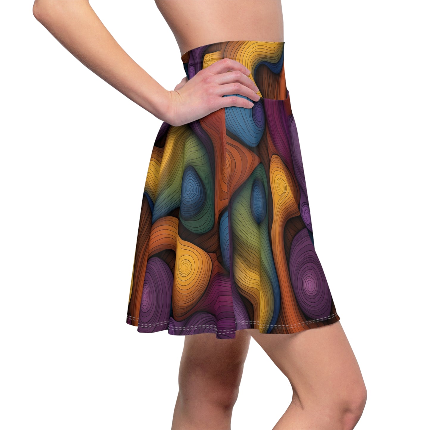 Swirling Symphony - Skater Skirt