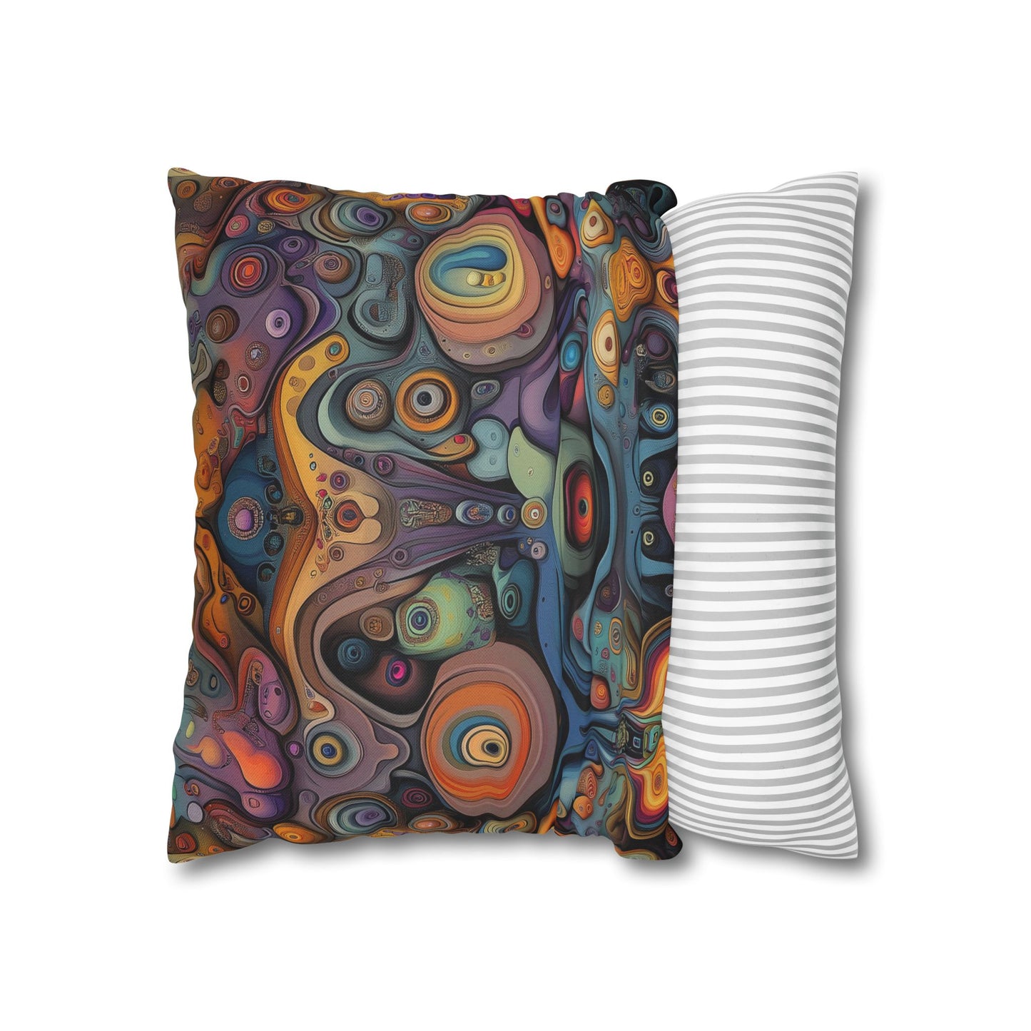 Surreal Vortex- Square Polyester Pillowcase