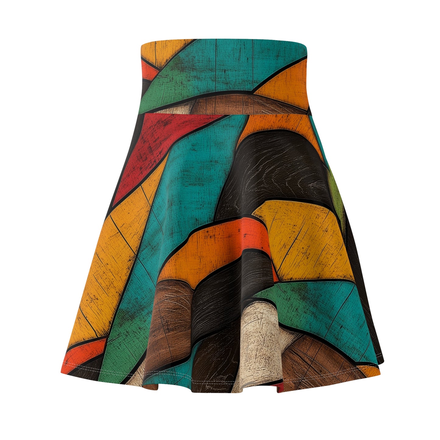 Rustic Abstraction - Skater Skirt