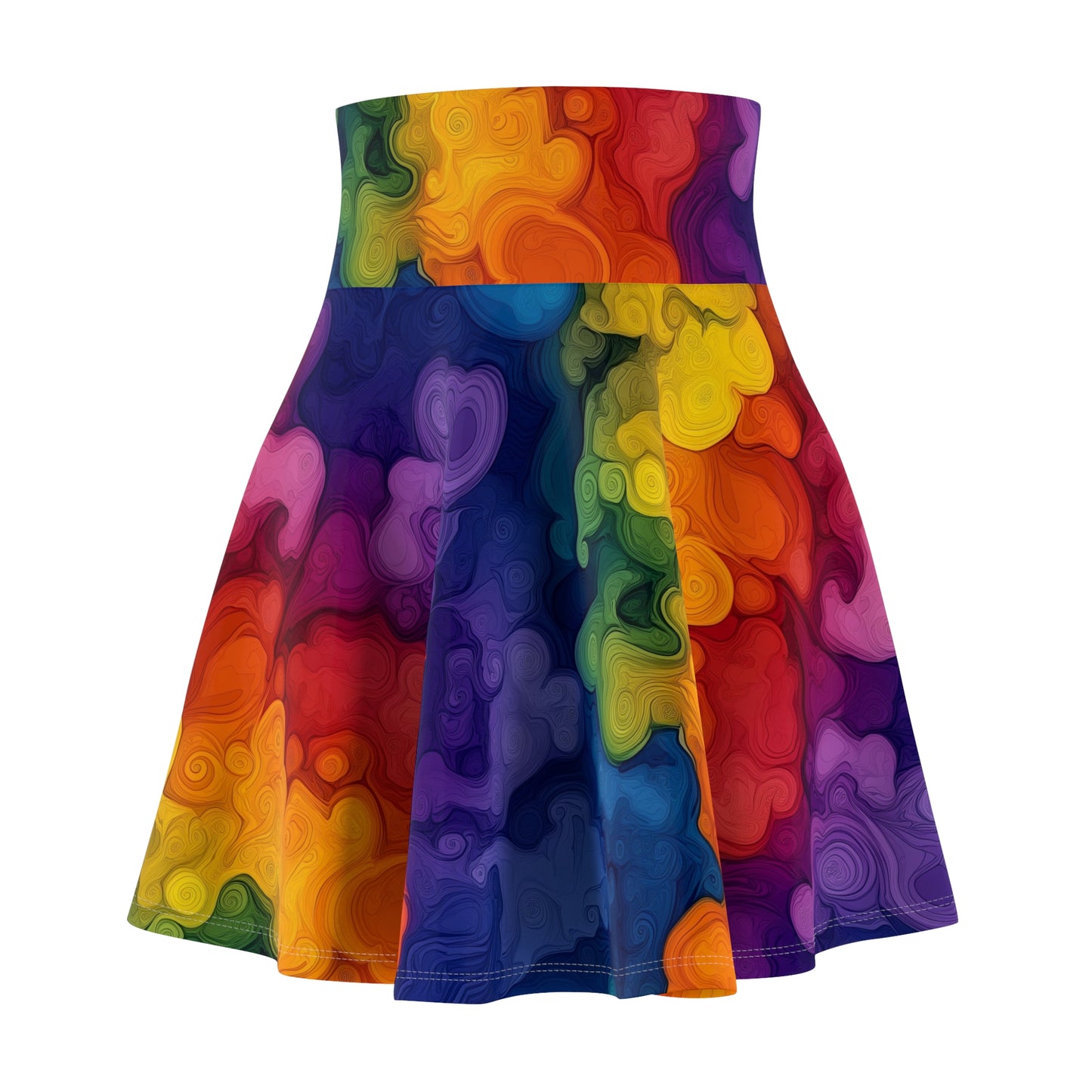 Psychedelic Swirl - Skater Skirt