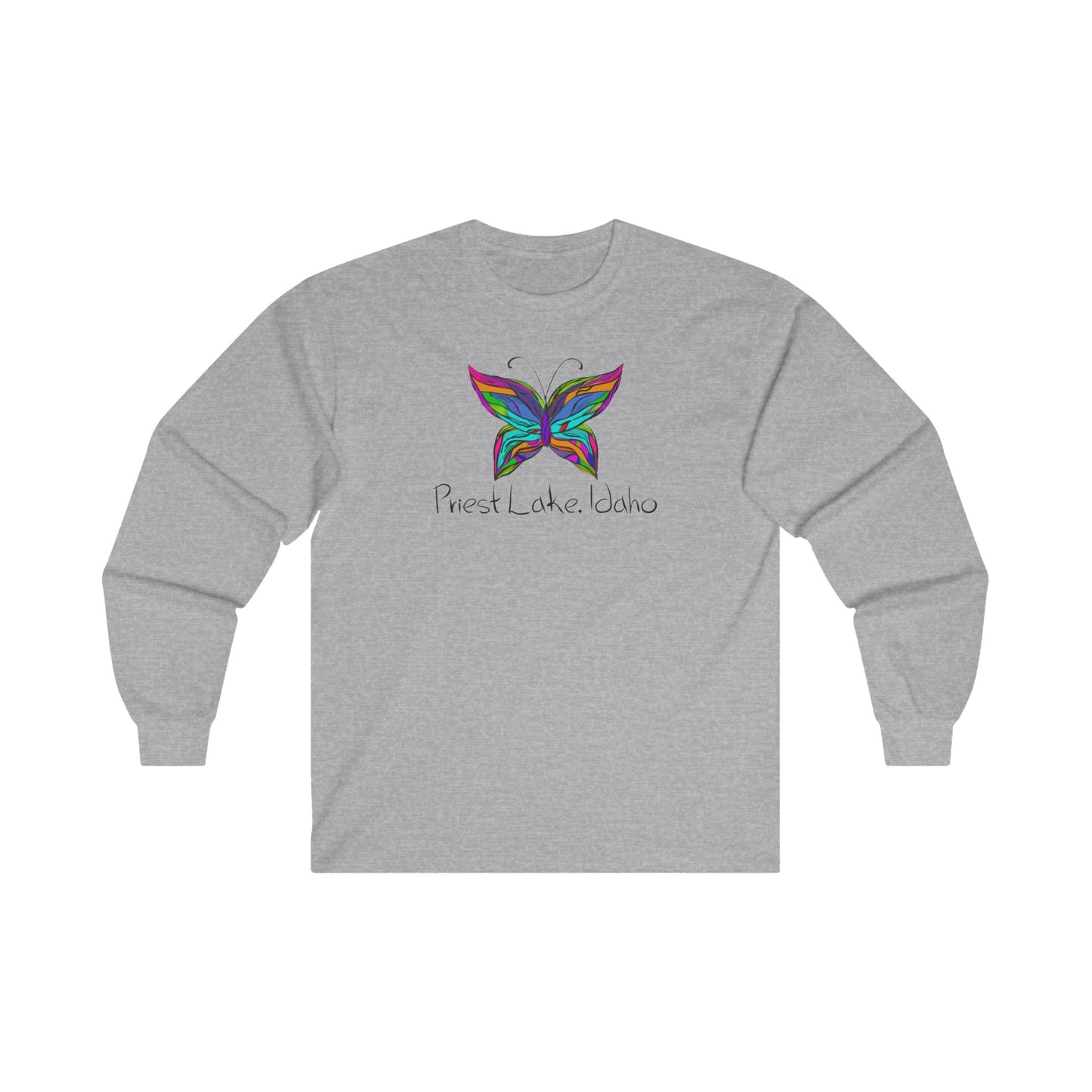 Priest Lake Butterfly Ultra Cotton Long Sleeve T-shirt