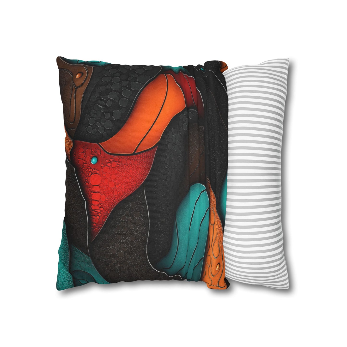 Cellular Symphony - Square Polyester Pillowcase