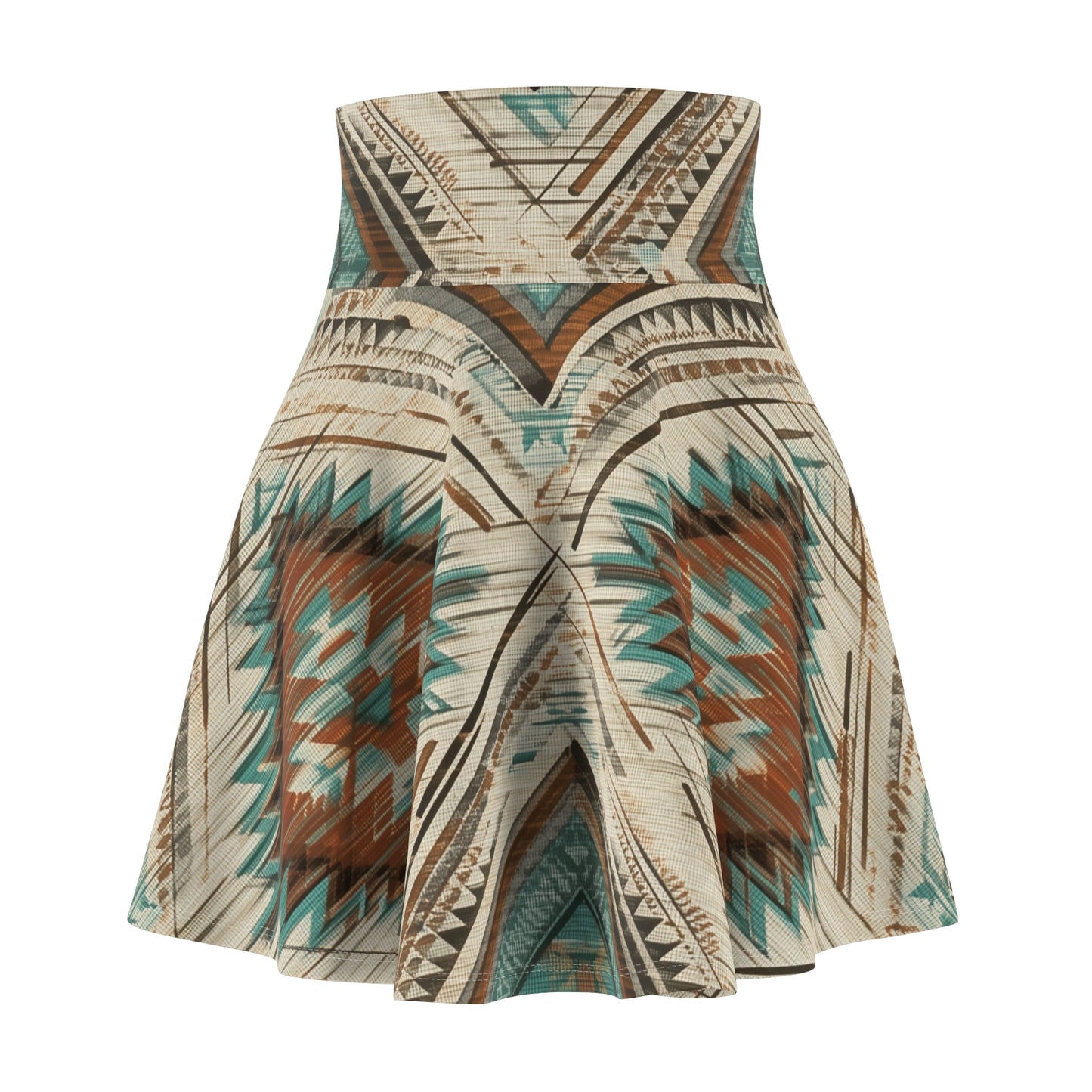 Navajo Lines Again Skater Skirt